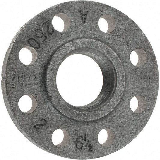 Anvil 0308500305 2" Pipe, 6-1/2" OD, 1-1/4" Hub Length, Iron Threaded Pipe Flange