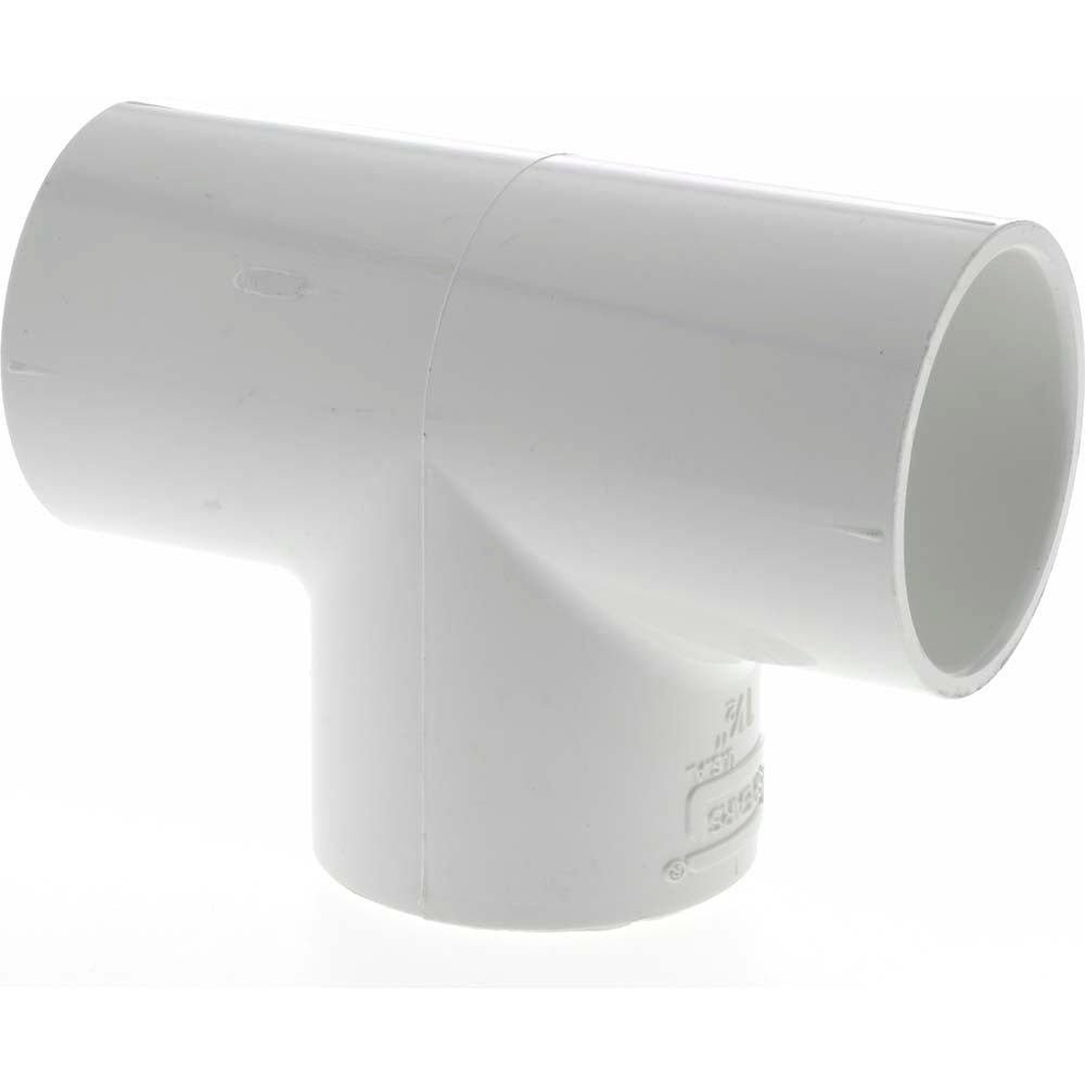 Value Collection 401-015 1-1/2" PVC Plastic Pipe Tee