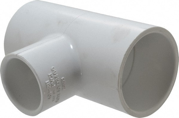 Value Collection 401-211 1-1/2 x 1-1/2 x 1" PVC Plastic Pipe Tee