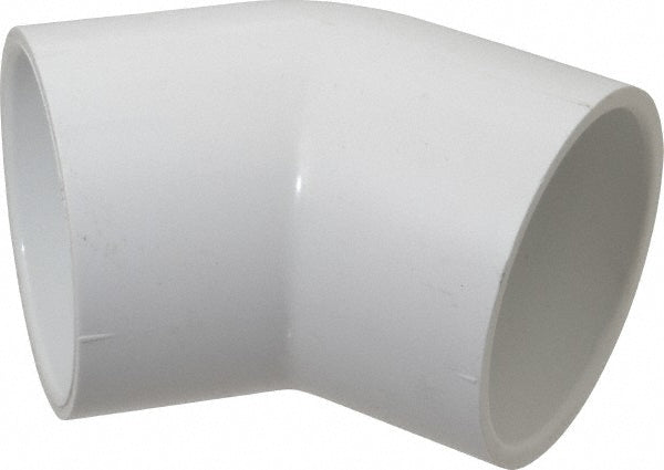 Value Collection 417-025 2-1/2" PVC Plastic Pipe 45&deg Elbow