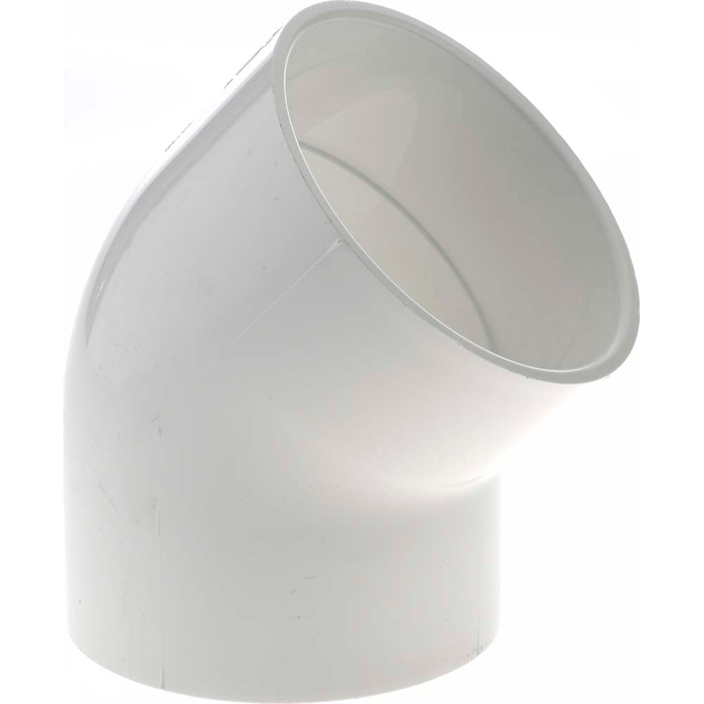 Value Collection 417-040 4" PVC Plastic Pipe 45&deg Elbow
