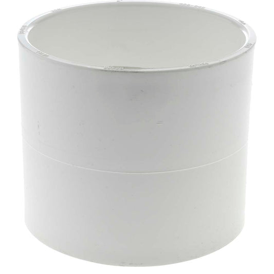 Value Collection 429-040 4" PVC Plastic Pipe Coupling