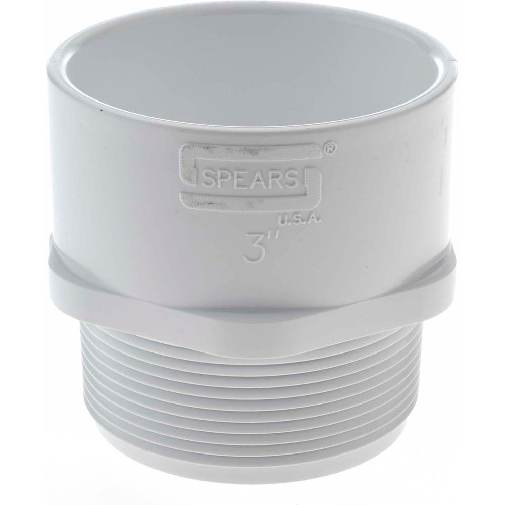 Value Collection 436-030 3" PVC Plastic Pipe Male Adapter