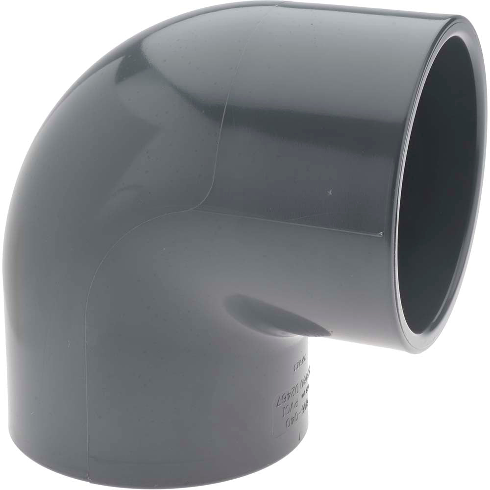 Pro-Source 806-040 4" PVC Plastic Pipe 90&deg Elbow