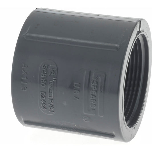 Value Collection 830-015 1-1/2" PVC Plastic Pipe Coupling