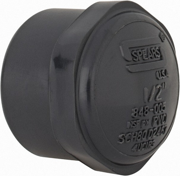 Value Collection 848-005 1/2" PVC Plastic Pipe End Cap