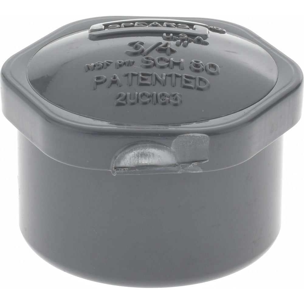 Value Collection 848-007 3/4" PVC Plastic Pipe End Cap