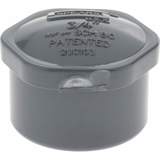 Value Collection 848-007 3/4" PVC Plastic Pipe End Cap