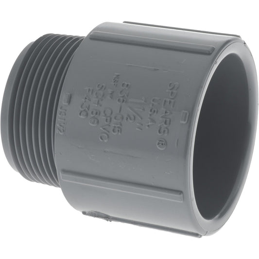 Value Collection 836-015C 1-1/2" CPVC Plastic Pipe Male Adapter