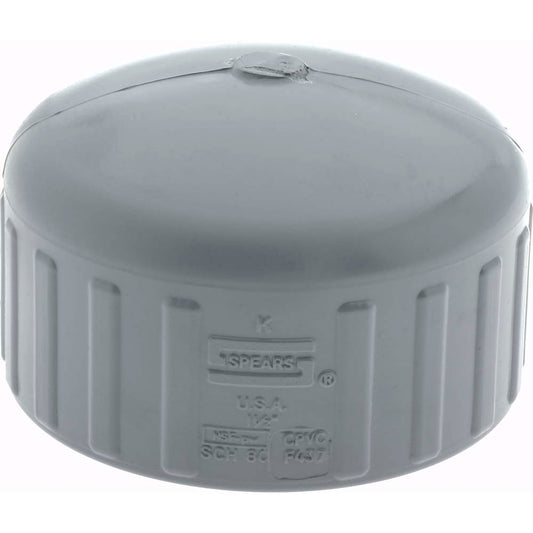 Value Collection 848-015C 1-1/2" CPVC Plastic Pipe End Cap