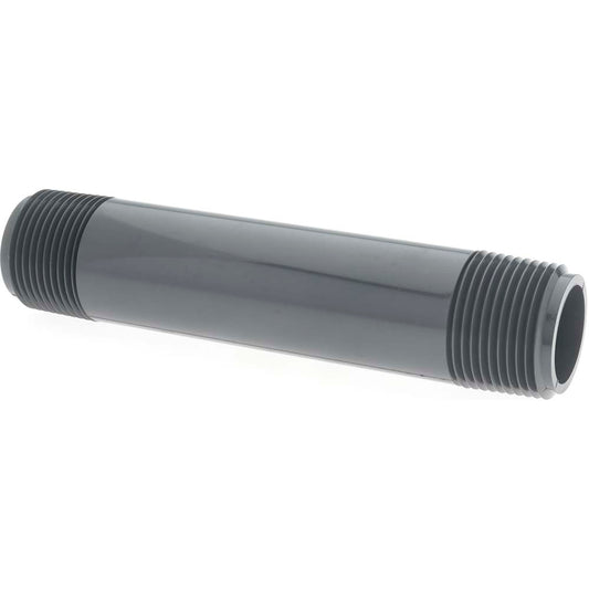 Value Collection 884-060 1" Pipe, 6" Long PVC Threaded Plastic Pipe Nipple