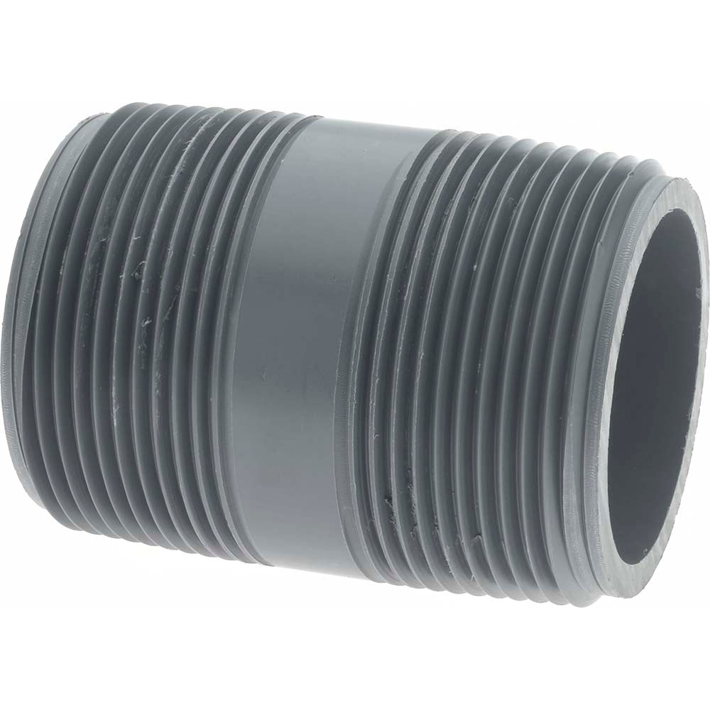 Value Collection 886-025 1-1/2" Pipe, 2-1/2" Long PVC Threaded Plastic Pipe Nipple