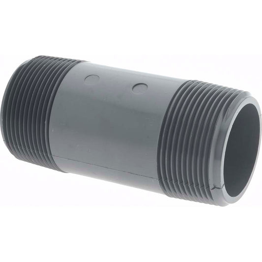 Value Collection 886-040 1-1/2" Pipe, 4" Long PVC Threaded Plastic Pipe Nipple