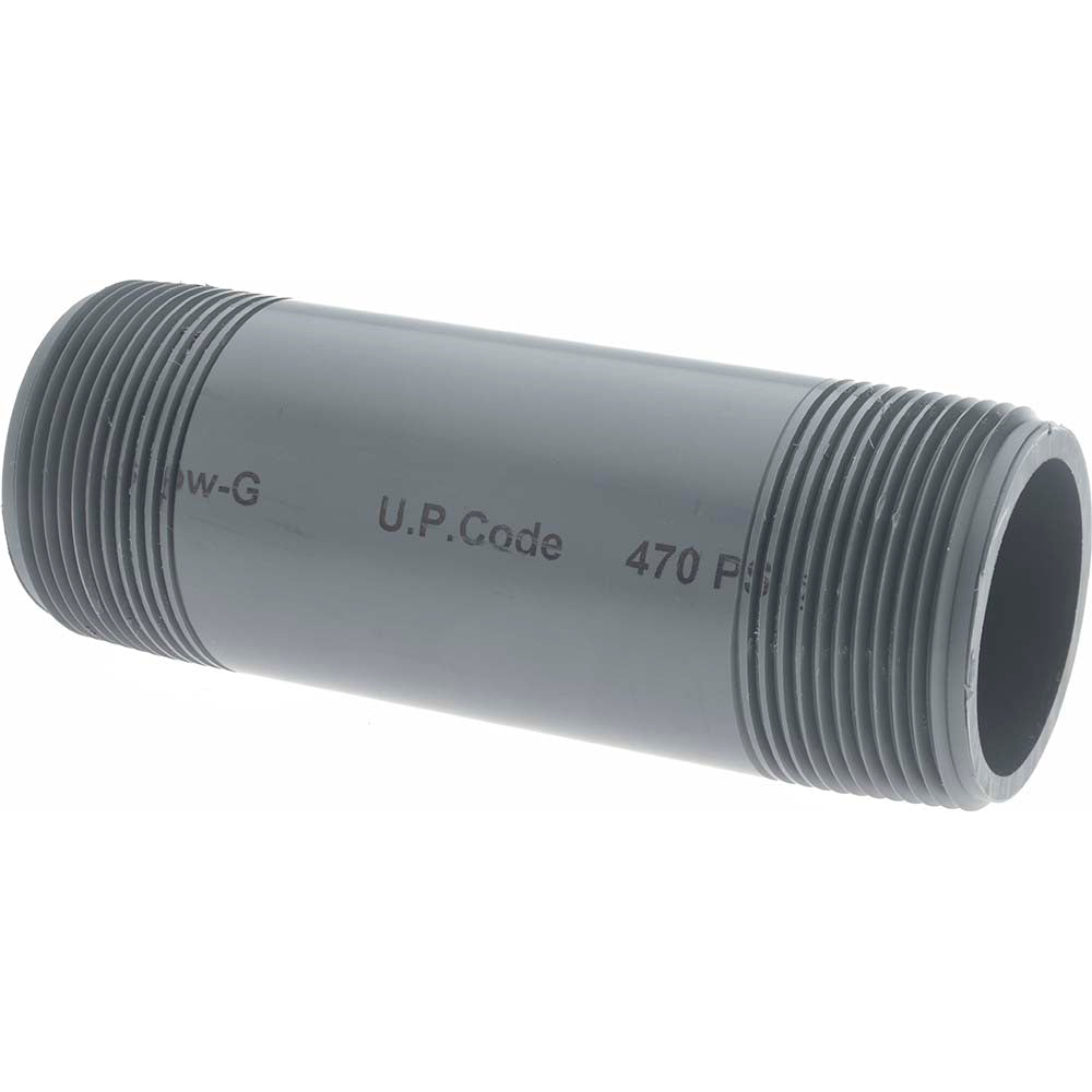 Value Collection 886-050 1-1/2" Pipe, 5" Long PVC Threaded Plastic Pipe Nipple
