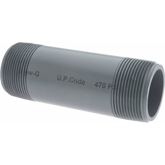 Value Collection 886-050 1-1/2" Pipe, 5" Long PVC Threaded Plastic Pipe Nipple