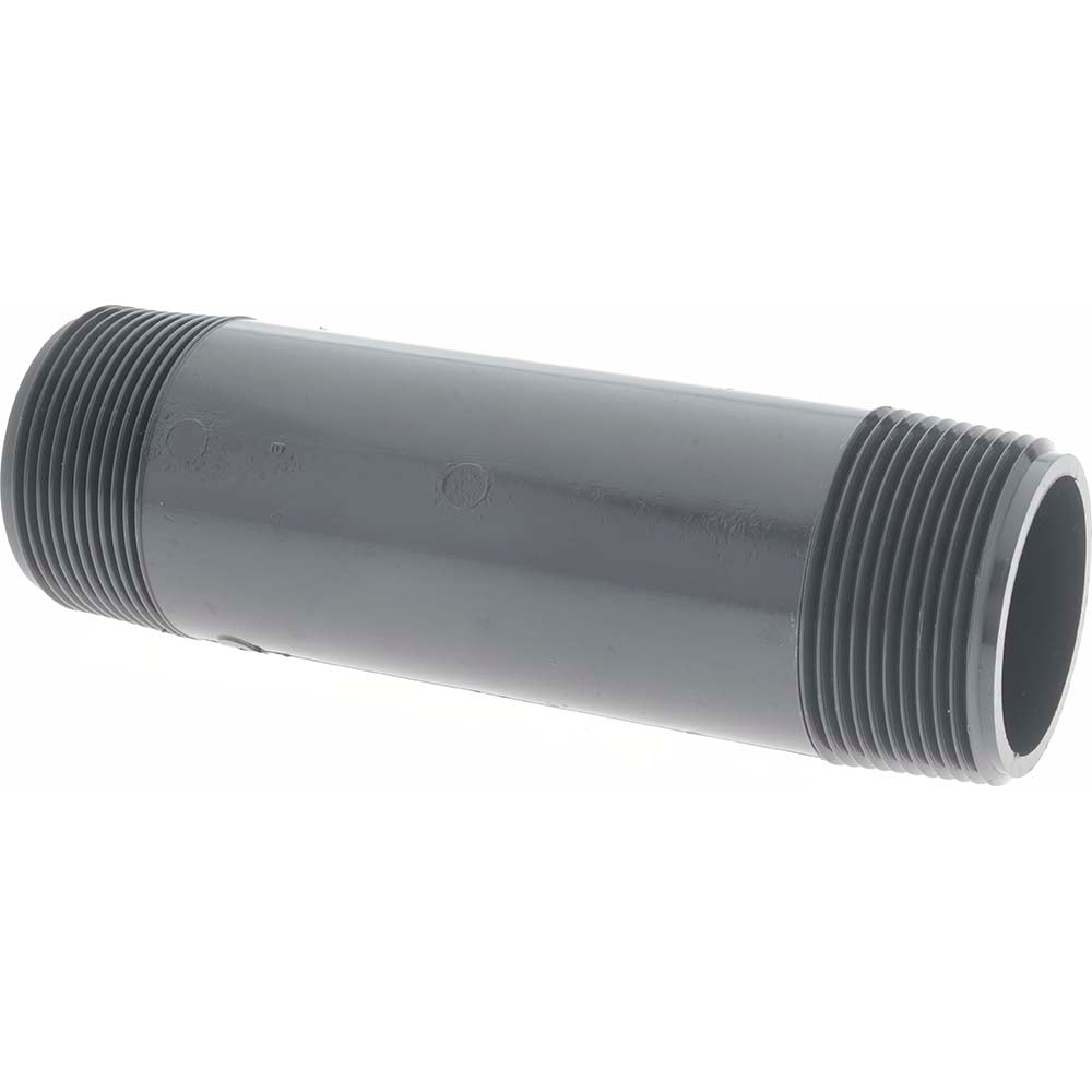 Value Collection 886-060 1-1/2" Pipe, 6" Long PVC Threaded Plastic Pipe Nipple