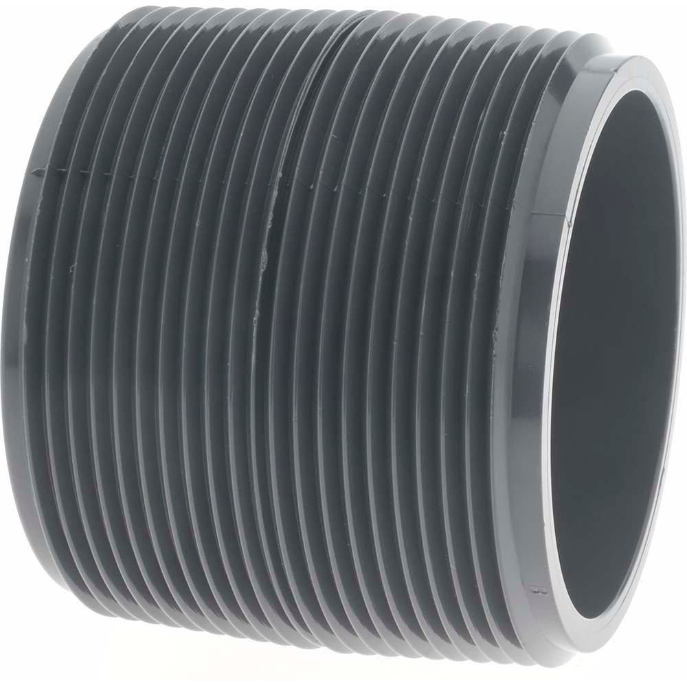 Value Collection 887-005 2" Pipe, 2" Long PVC Threaded Plastic Pipe Nipple