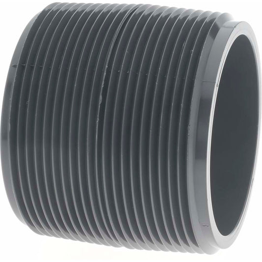 Value Collection 887-005 2" Pipe, 2" Long PVC Threaded Plastic Pipe Nipple