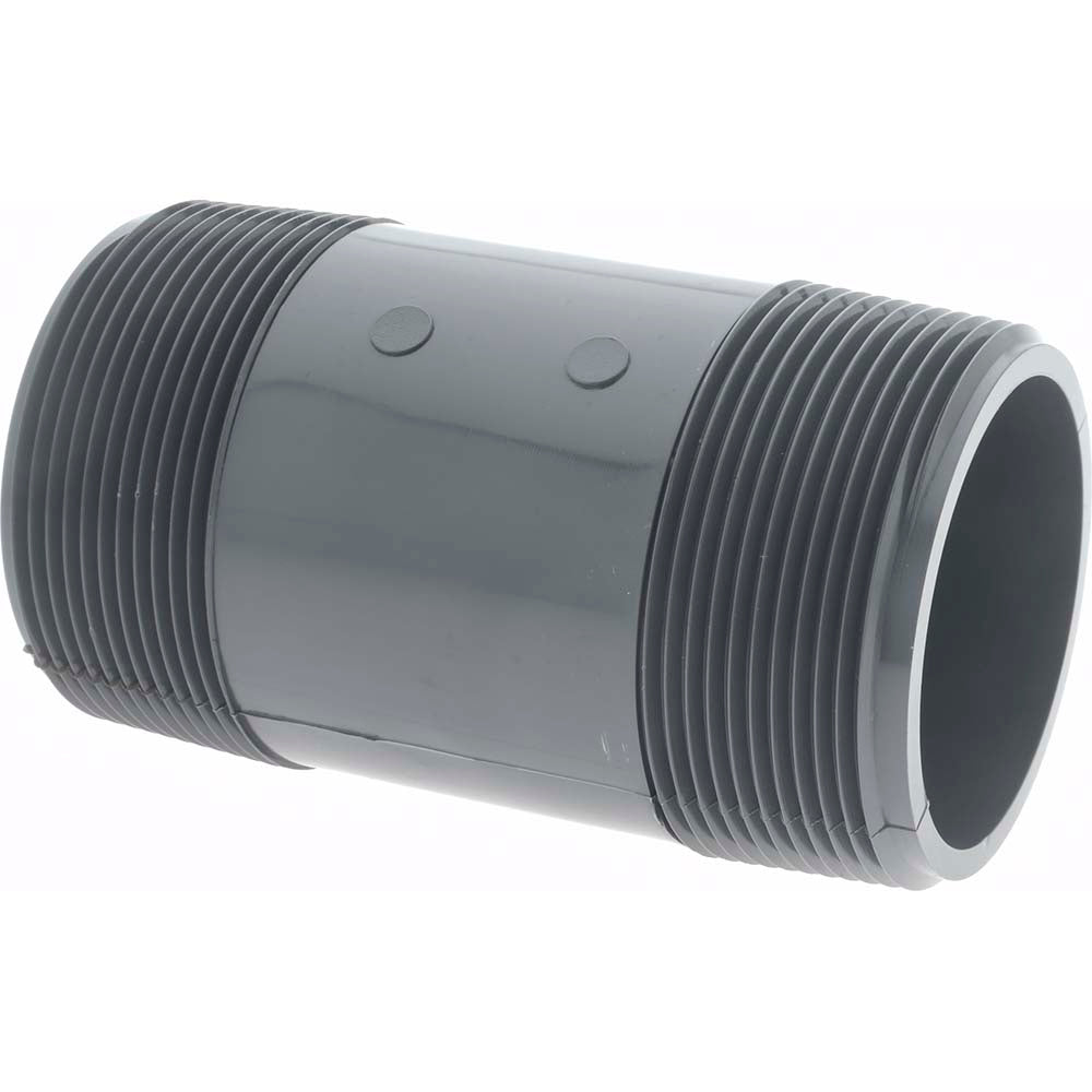 Value Collection 887-040 2" Pipe, 4" Long PVC Threaded Plastic Pipe Nipple