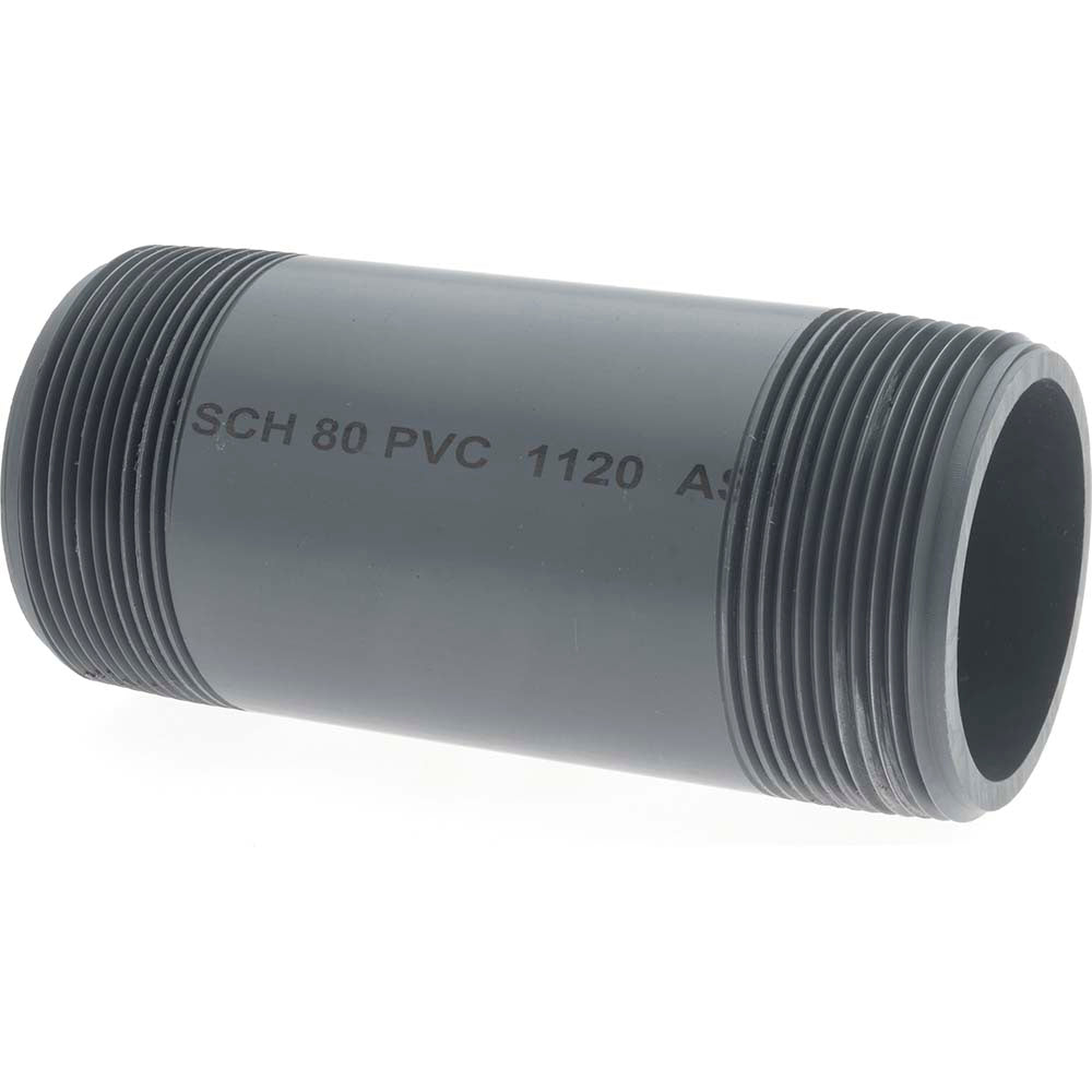 Value Collection 887-050 2" Pipe, 5" Long PVC Threaded Plastic Pipe Nipple