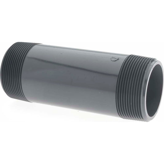 Value Collection 887-060 2" Pipe, 6" Long PVC Threaded Plastic Pipe Nipple