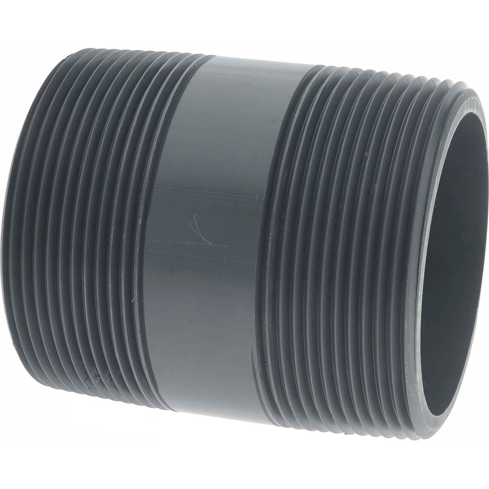 Value Collection 889-040 3" Pipe, 4" Long PVC Threaded Plastic Pipe Nipple
