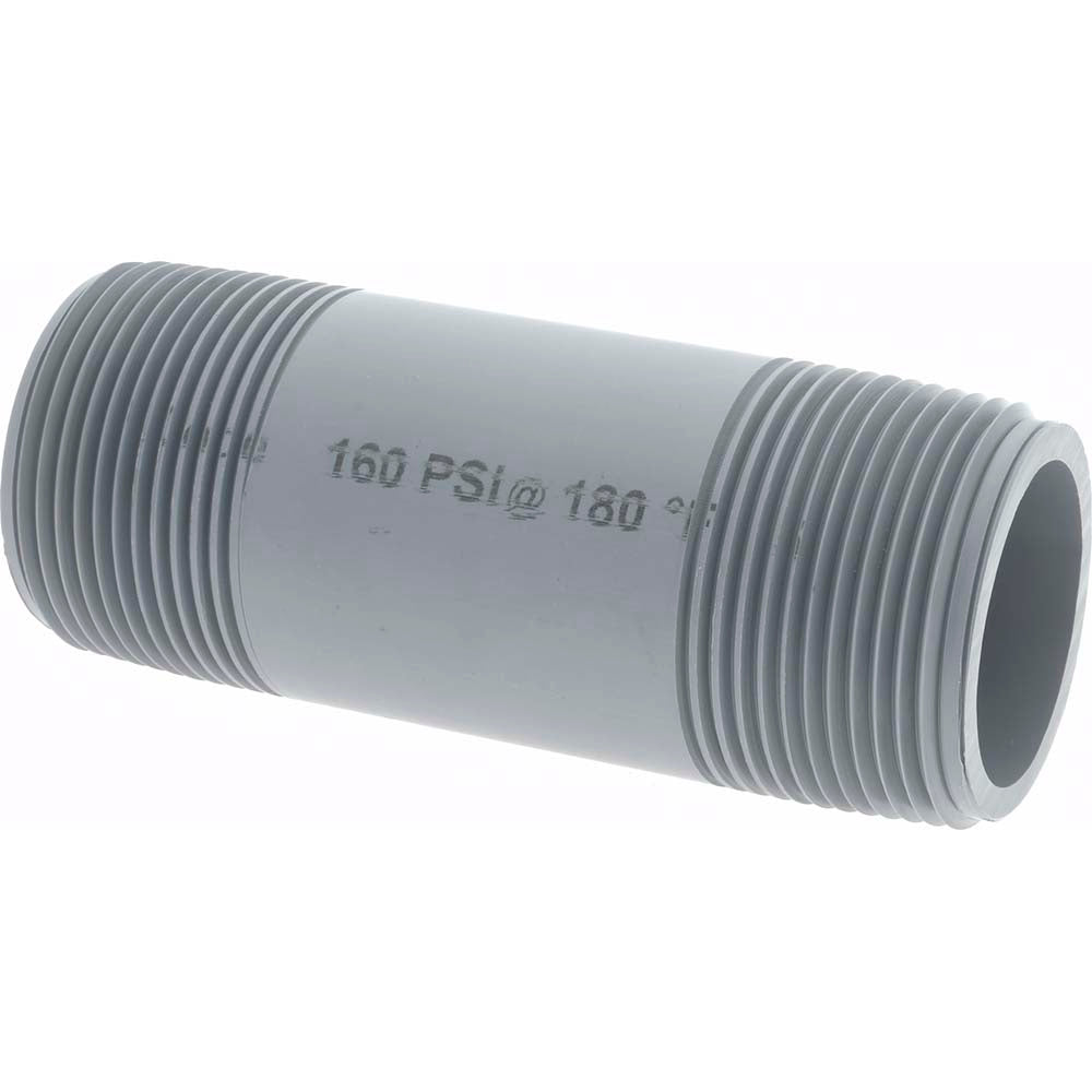 Value Collection 885-040C 1-1/4" Pipe, 4" Long CPVC Threaded Plastic Pipe Nipple