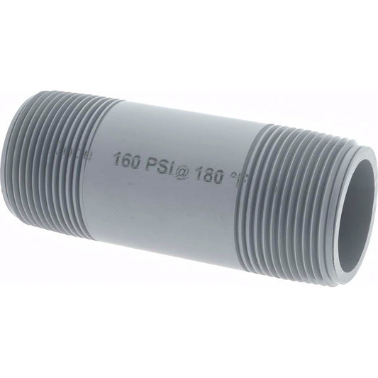 Value Collection 885-040C 1-1/4" Pipe, 4" Long CPVC Threaded Plastic Pipe Nipple