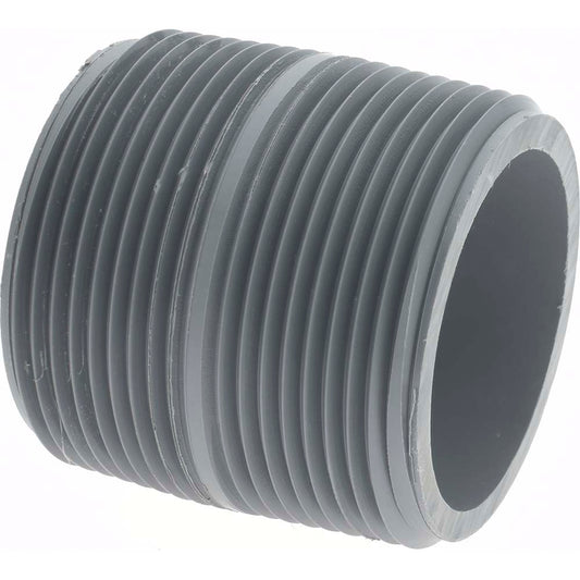 Value Collection 886-005C 1-1/2" Pipe, 1-3/4" Long CPVC Threaded Plastic Pipe Nipple