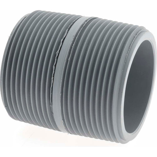 Value Collection 886-020C 1-1/2" Pipe, 2" Long CPVC Threaded Plastic Pipe Nipple