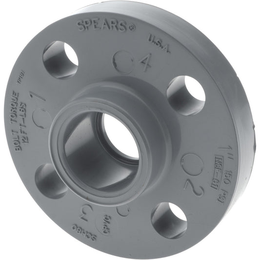 Pro-Source 90341100209 1" CPVC Plastic Pipe Flange (One Piece)