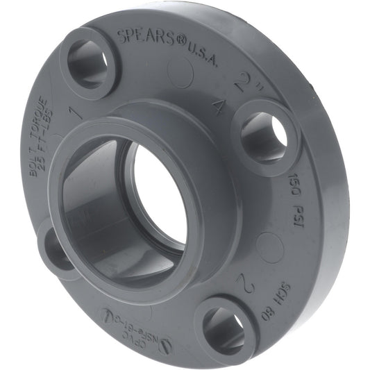 Pro-Source 90341100509 2" CPVC Plastic Pipe Flange (One Piece)