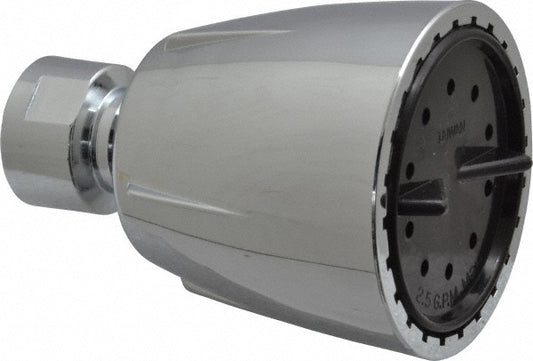 B&K Mueller 141-012 2.5 GPM, 2 Face Diameter, Shower Head with Brass Ball Joint