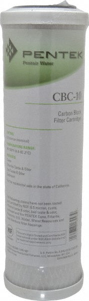 Pentair 155162-43 Plumbing Cartridge Filter 2-7/8" OD, 9-3/4" Long, 0.5 micron, Carbon Briquette