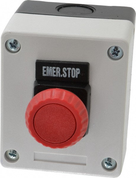 Advance Controls Inc. 114889 Push-Button Control Station Maintained, NO/NC, Emergency Stop