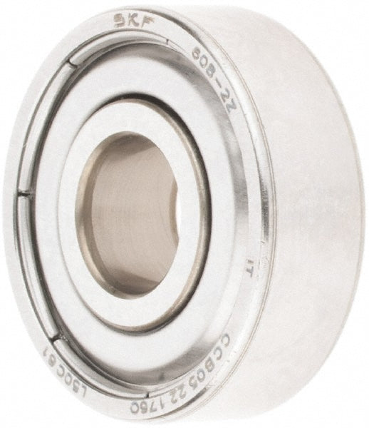 SKF 608-2Z Deep Groove Ball Bearing 22 mm OD, 0.2756" Wide, Double Shield