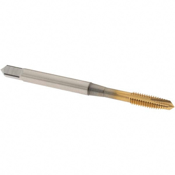OSG 1111501605 Spiral Point Tap M4x0.7 Metric, 3 Flutes, Plug Chamfer, HSS, TiN Coated