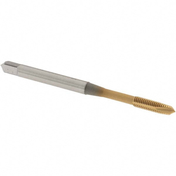 OSG 1111501105 Spiral Point Tap M3x0.5 Metric, 3 Flutes, Plug Chamfer, HSS, TiN Coated