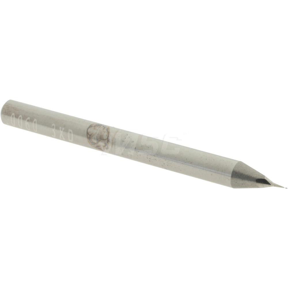 Accupro 12462268 Square End Mill 0.006" Dia, 0.018" LOC, 2 Flutes, Solid Carbide