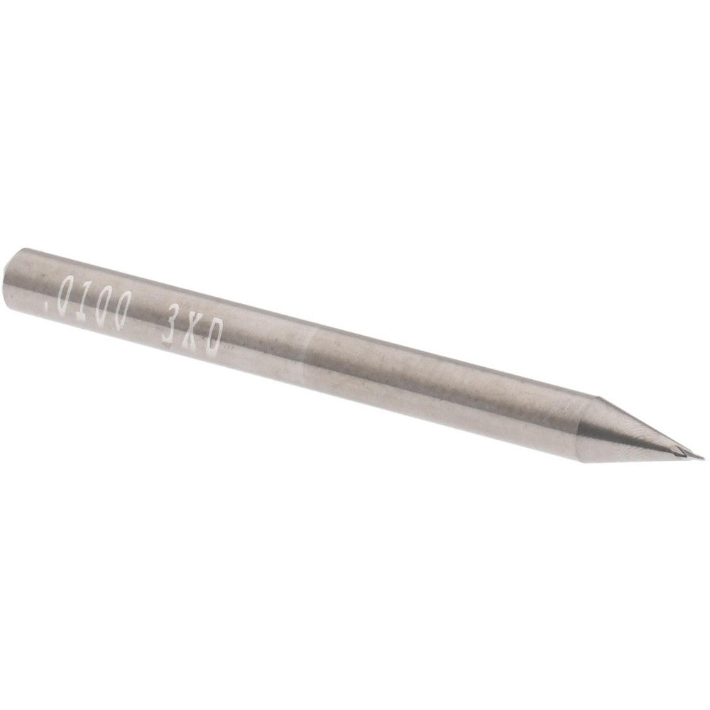 Accupro 12462280 Square End Mill 0.01" Dia, 1/32" LOC, 2 Flutes, Solid Carbide