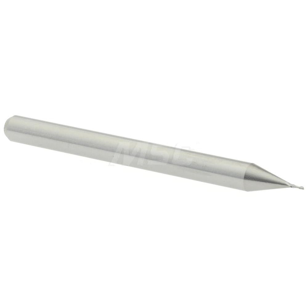Accupro 12462294 Square End Mill 0.014'' Dia, 0.042'' LOC, 1/8'' Shank Dia, 1-1/2'' OAL, 2 Flutes, Solid Carbide