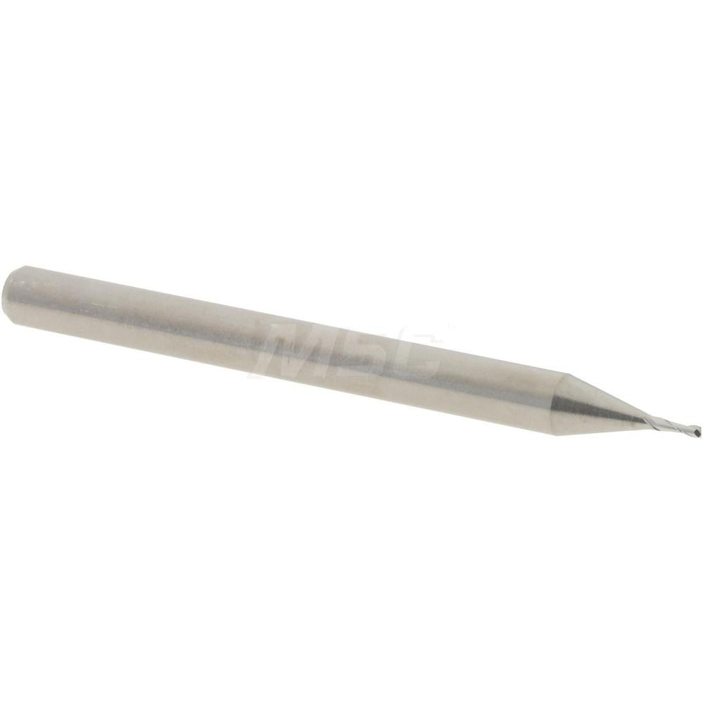 Accupro 12462336 Square End Mill 0.025" Dia, 0.075" LOC, 2 Flutes, Solid Carbide