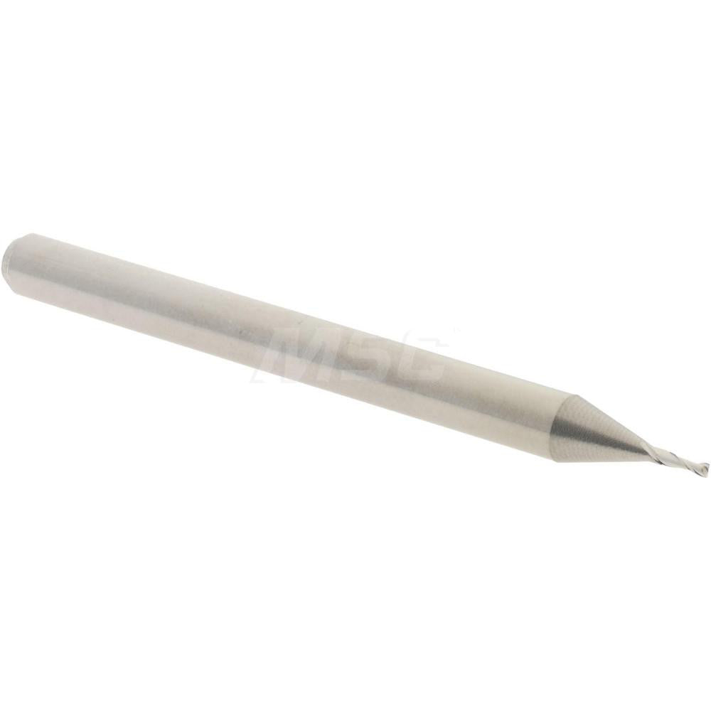 Accupro 12462343 Square End Mill 0.027" Dia, 0.081" LOC, 2 Flutes, Solid Carbide