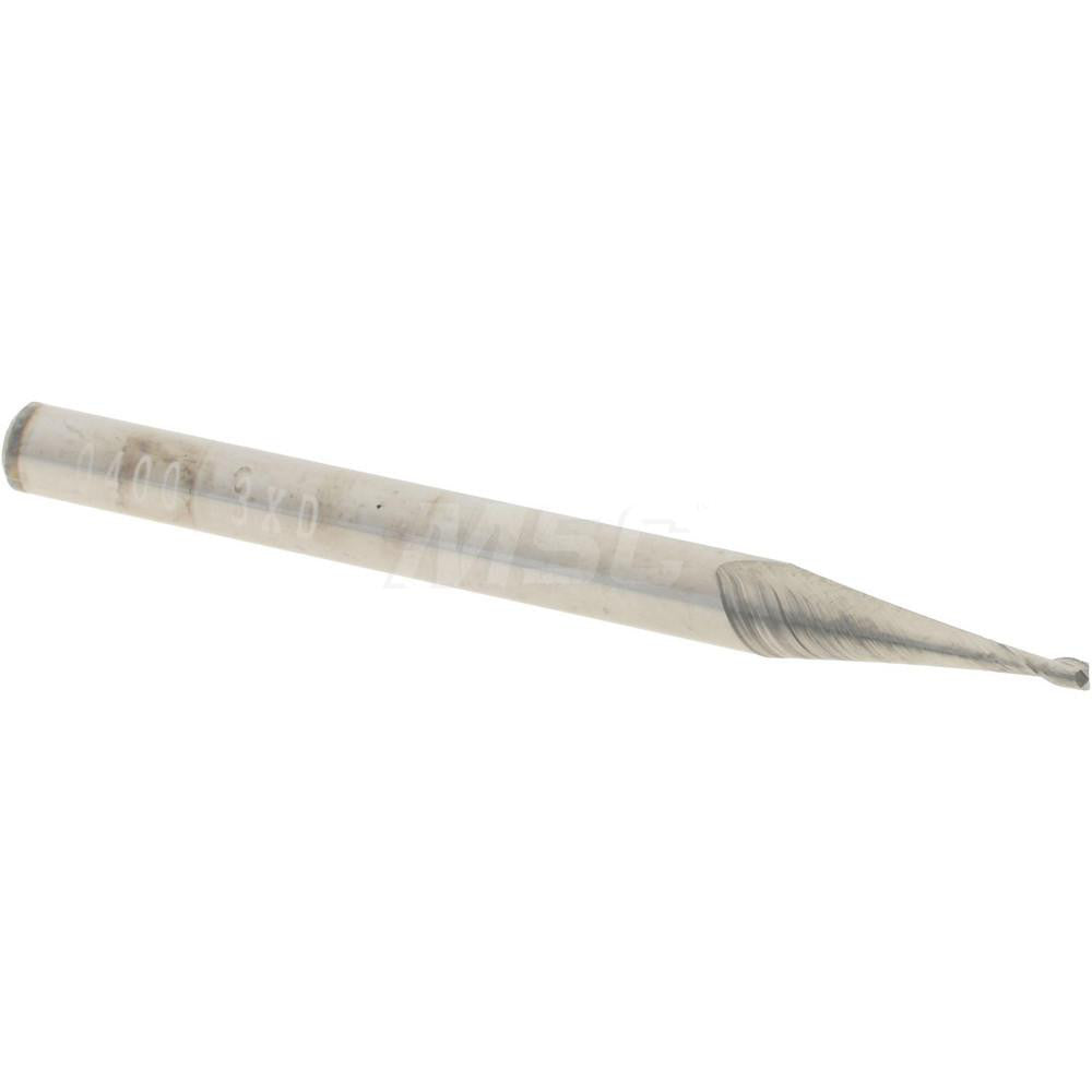 Accupro 12462385 Square End Mill 0.04" Dia, 0.12" LOC, 2 Flutes, Solid Carbide