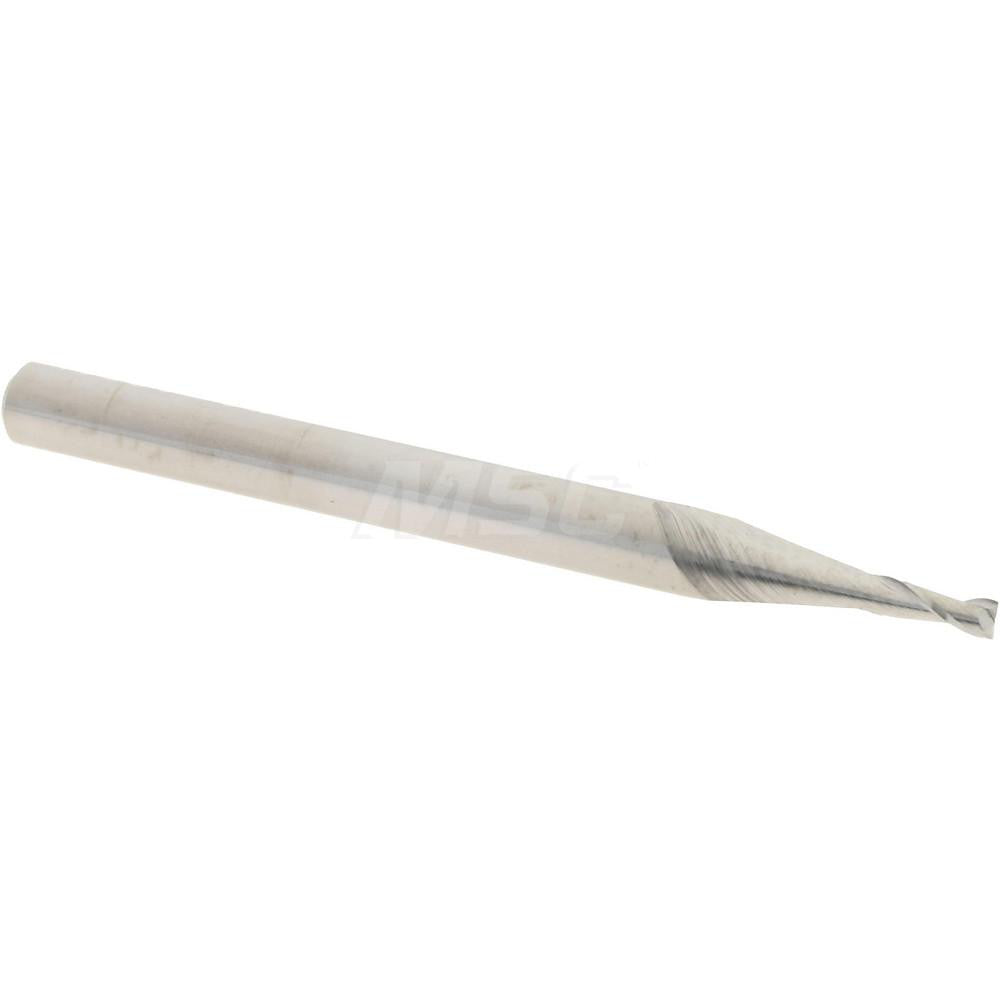 Accupro 12462434 Square End Mill 0.055" Dia, 0.165" LOC, 2 Flutes, Solid Carbide