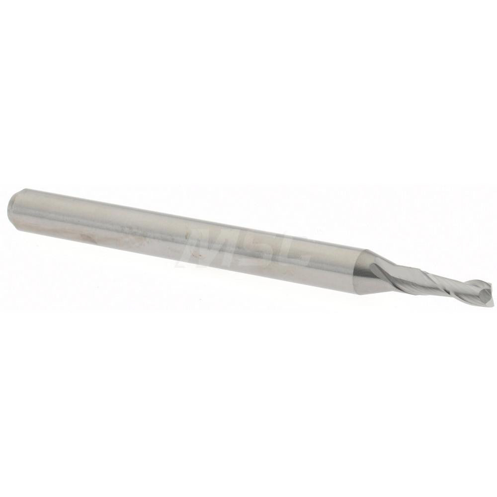 Accupro 12462486 Square End Mill 0.07" Dia, 0.21" LOC, 2 Flutes, Solid Carbide
