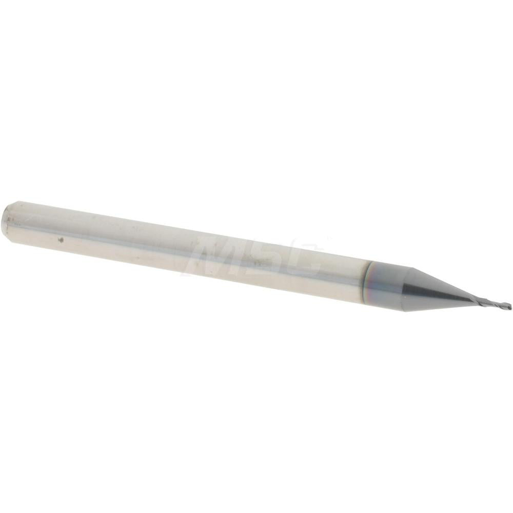 Accupro 14796897 Square End Mill 0.022" Dia, 0.066" LOC, 2 Flutes, Solid Carbide