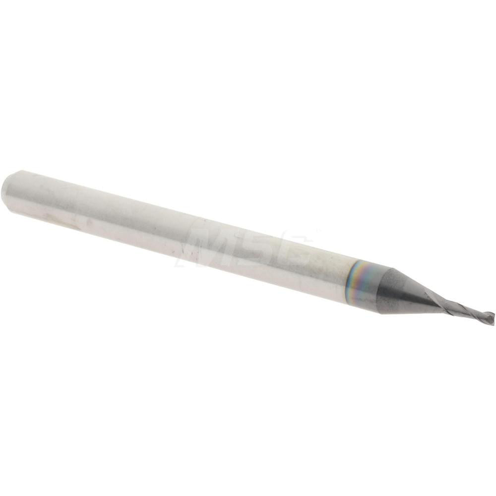 Accupro 14796906 Square End Mill 0.035" Dia, 0.105" LOC, 2 Flutes, Solid Carbide