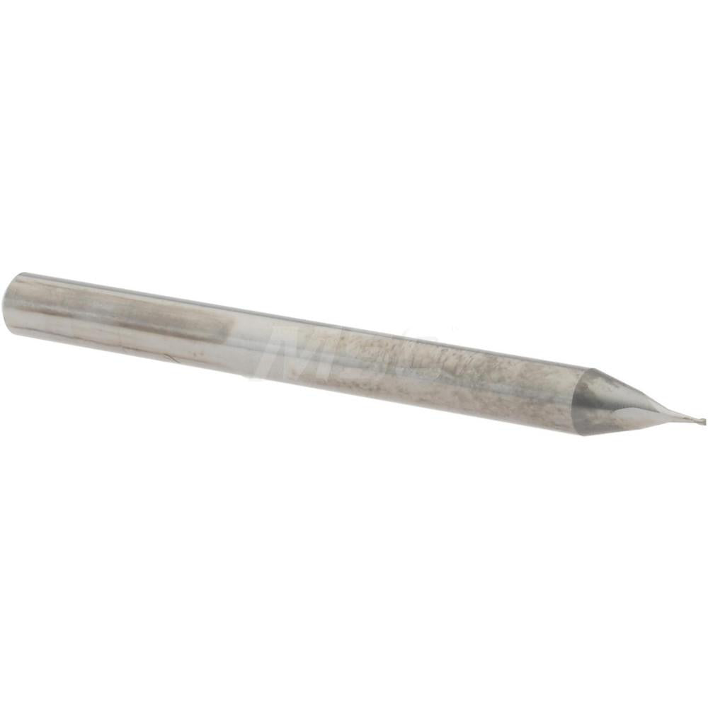 Accupro 14796993 Square End Mill 0.014" Dia, 0.021" LOC, 2 Flutes, Solid Carbide