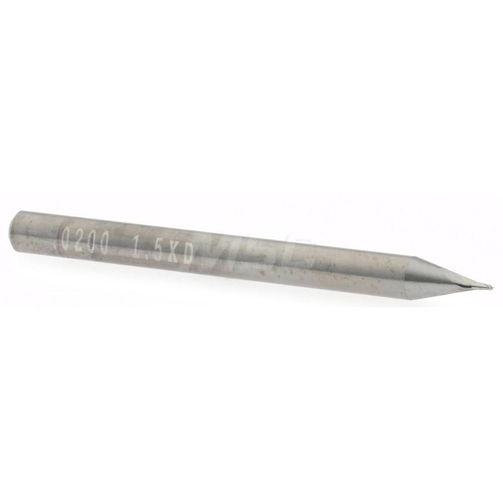 Accupro 12464362 Square End Mill 1/64'' Dia, 1/32'' LOC, 1/8'' Shank Dia, 1-1/2'' OAL, 2 Flutes, Solid Carbide